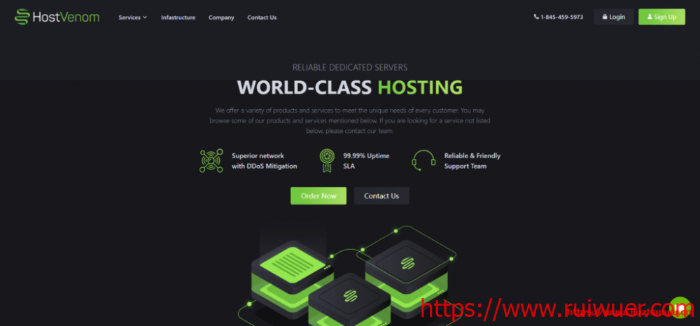 HostVenom:芝加哥AMD DDoS服务器循环减$10/月(1Gbps/30T月流量/30Gbps DDoS)-瑞吾尔