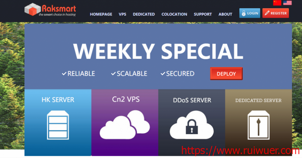 raksmart:美国cn2 vps+日本VPS,不限流量,$50/年,KVM/1G内存/40gSSD/Windows,paypal/支付宝