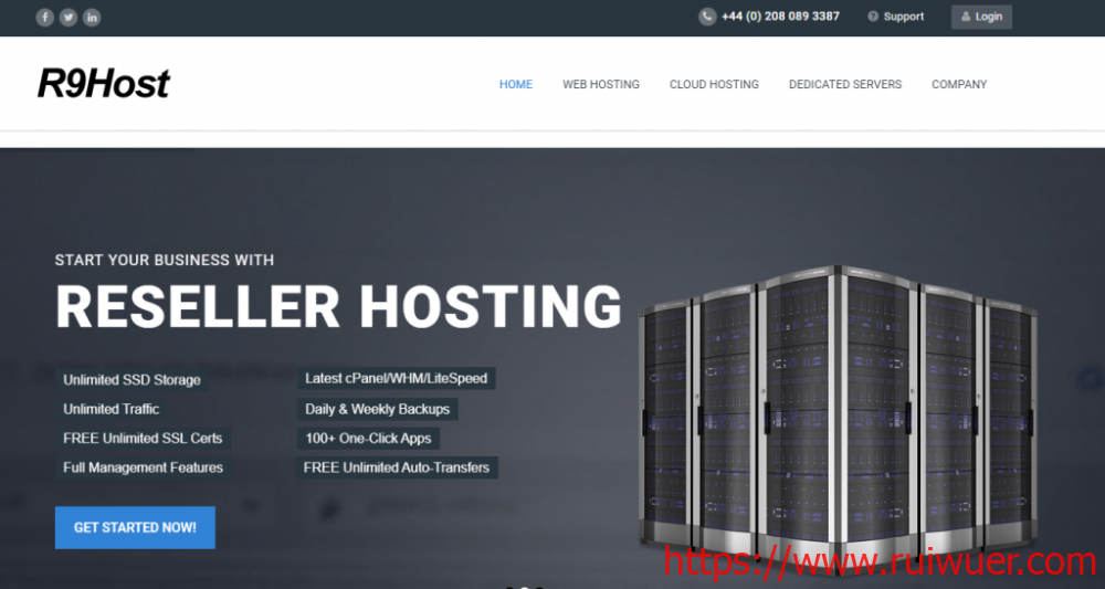 R9Host:€2.99/月/512MB内存/15GB NVMe空间/不限流量/100Mbps端口/KVM/DDOS/法国-瑞吾尔