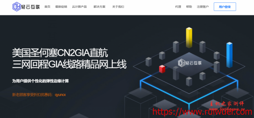 轻云互联:99元/年/2核/1GB内存/20GB SSD空间/不限流量/30Mbps端口/KVM/圣何塞CN2 GIA/香港CN2-瑞吾尔