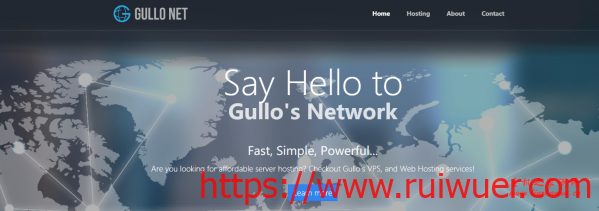 Gullo:$8/年/256MB内存/5GB空间/250GB流量/500Mbps端口/独立IP/OpenVZ/英国-瑞吾尔