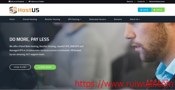 hostus:$20/年,高性能VPS,KVM/512M内存/1核/15gNVMe/1T流量,洛杉矶/达拉斯-瑞吾尔