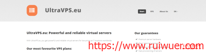 UltraVPS.eu:€8.4/季/4GB内存/50GB NVME空间/2TB流量/1Gbps端口/KVM/荷兰-瑞吾尔