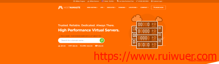 hostnamaste:$15/年,KVM/512M内存/1核/15g硬盘/1T流量,洛杉矶等4机房可选-瑞吾尔
