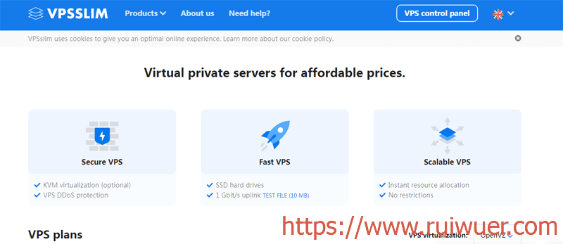 #优惠#VPSSlim:2核/4G/150G SSD/5T/1Gbps/KVM/荷兰/月付5.88欧元-瑞吾尔
