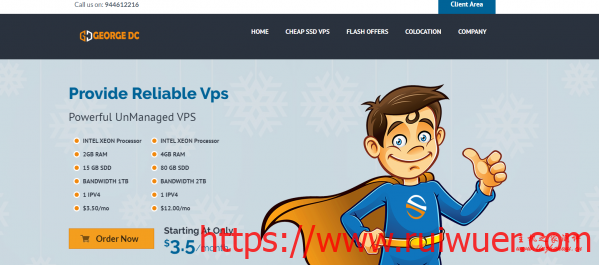 【黑五】GeorgeDatacenter:$12/年/1GB内存/30GB SSD空间/不限流量/1Gbps端口/Vmware/洛杉矶/芝加哥-瑞吾尔
