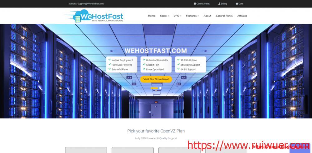 #黑五#WeHostFast：VPS全场25折优惠，1核/1G/10G SSD/1T/1Gbps/OVZ/年付$6-瑞吾尔