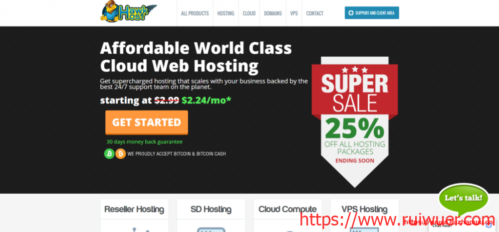【黑五】Hawkhost:$28/月/4核/8GB内存/100GB SSD空间/4TB流量/1Gbps端口/KVM/香港leaseweb/新加坡leaseweb-瑞吾尔