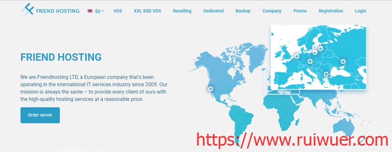 #便宜#friendhosting:VPS和虚拟主机全场45折,1核/512M/不限流量年付€14.5,多国机房-瑞吾尔