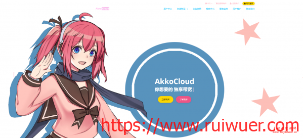 akkocloud:美国三网cn2gia vps,500M带宽,解锁Netflix,768M内存/1核/15gSSD/800g流量-瑞吾尔