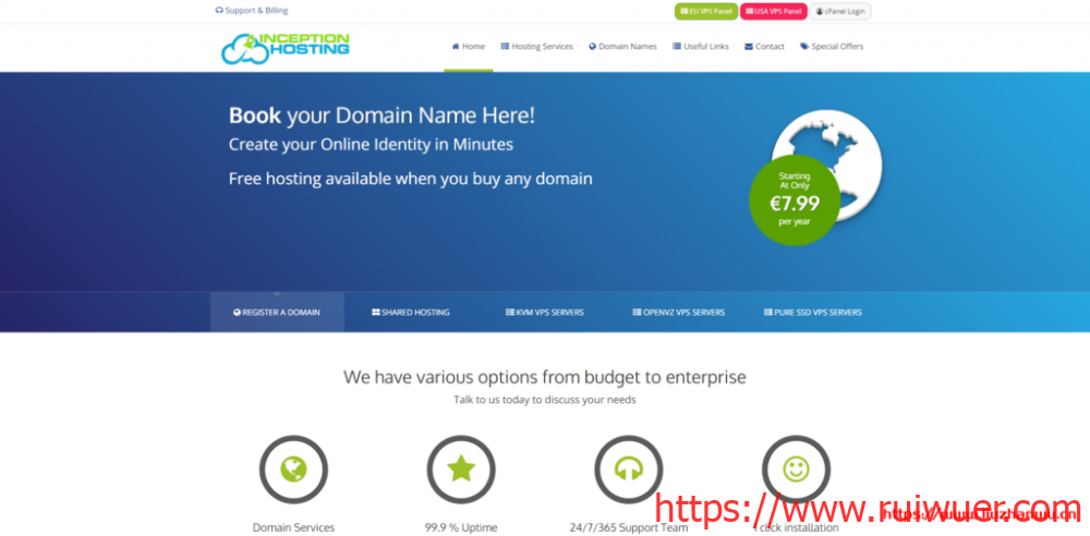 inceptionhosting:€15/年,英国VPS,1G内存/2核(e3-1270v6)/30gNVMe/1T流量,免费DirectAdmin授权-瑞吾尔