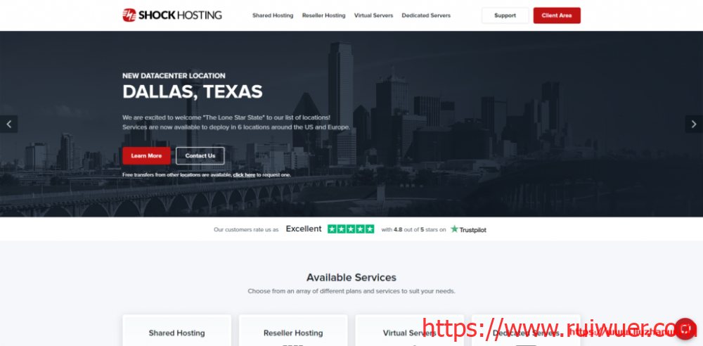 shockhosting:新加坡vps,1Gbps带宽,低至$4.99/月,2G内存/1核/30gSSD/1T流量-瑞吾尔