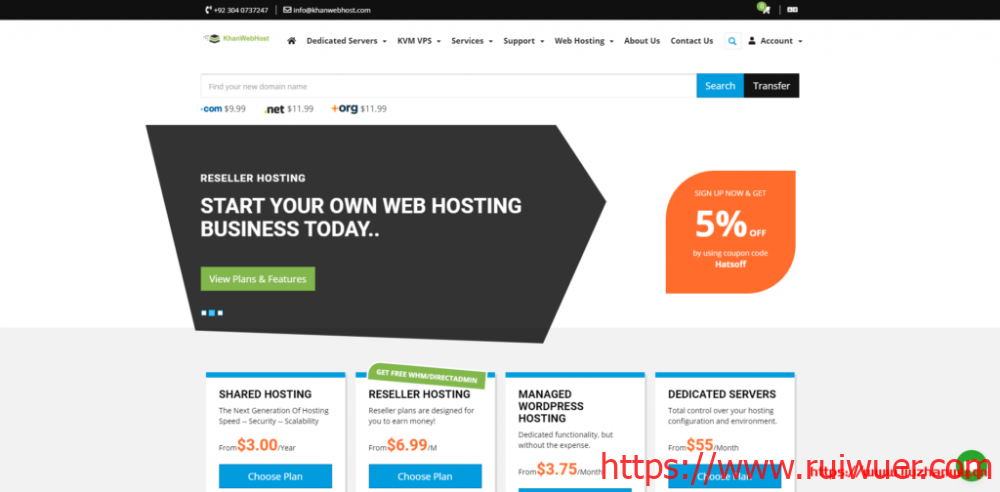KhanWebHost：[email protected] Ryzen/2GB内存/50GB SSD空间/10TB流量/1Gbps端口/DDOS/KVM/德国/英国-瑞吾尔