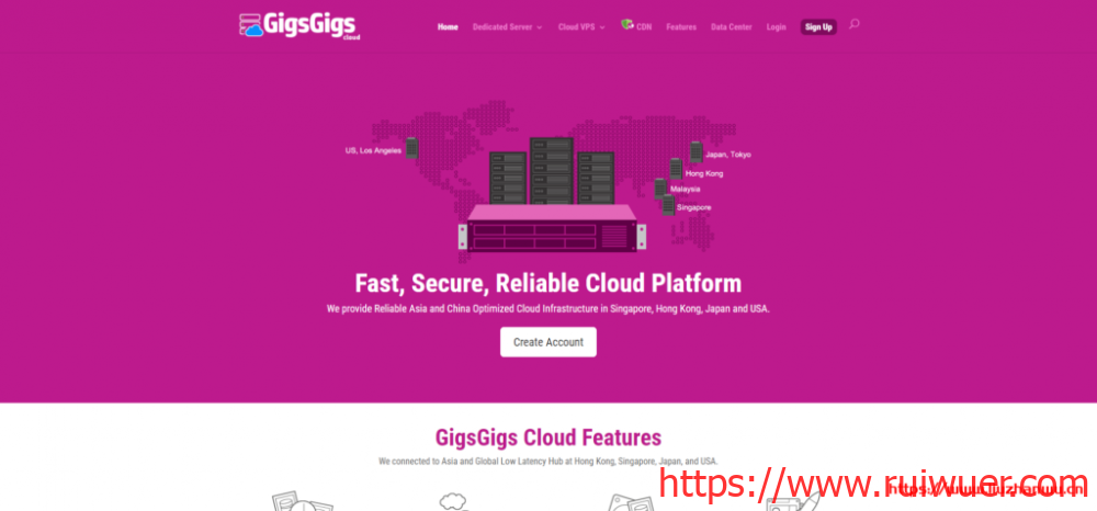 gigsgigscloud:$12/月,美国VPS,电信和移动走cn2 gia+联通走as9929,1Gbps带宽,免费快照-瑞吾尔