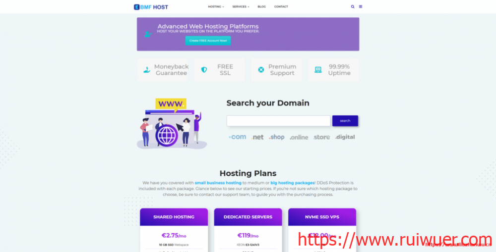 BMFHost罗马尼亚高防VPS:12欧元/月/1核/1G内存/20GB NVMe/1TB月流量/1Gbps端口/1Tbps DDoS防御/KVM架构-瑞吾尔