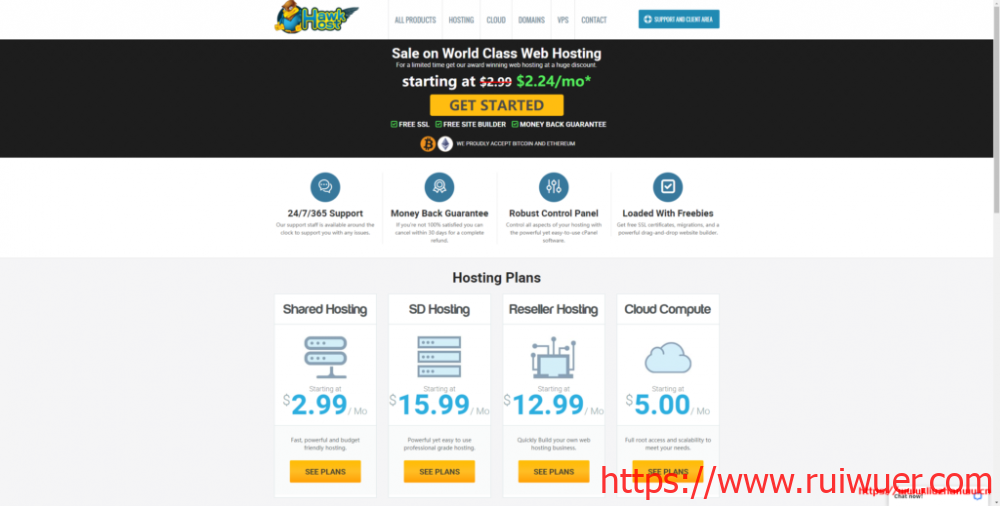Hawkhost:香港/新加坡/美国/荷兰等虚拟主机,5折循环优惠,不限流量,10GB SSD空间,月付1.5美金-瑞吾尔