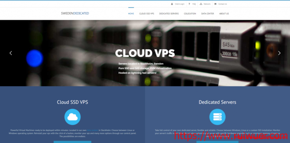 SwedenDedicated瑞典抗投诉、无版权VPS，斯德哥尔摩机房，10€/月/KVM架构/1CPU(fair share) /1GB内存/40GB SSD/1Gbps带宽/ 2T月流量(out)-瑞吾尔