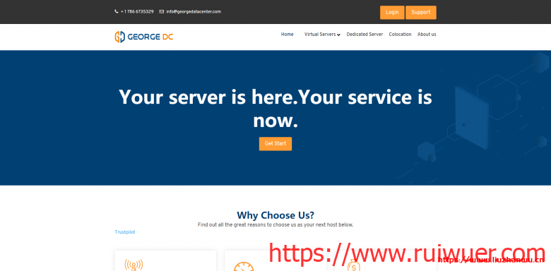 GeorgeDatacenter:$25/年/2核/2GB内存/500GB空间/2TB流量/1Gbps端口/Vmware/洛杉矶/西雅图/纽约/芝加哥-瑞吾尔
