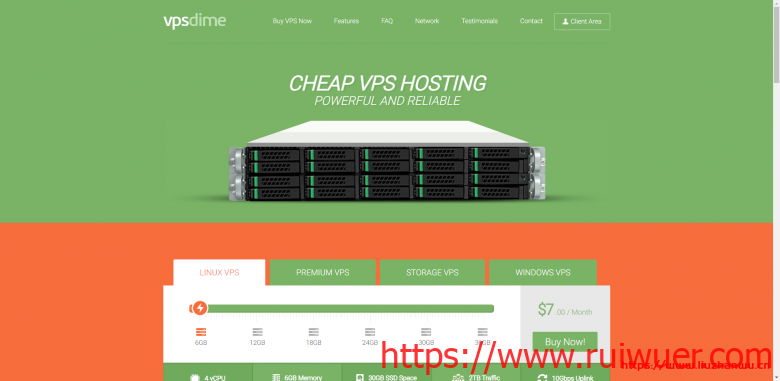 VPSDime夏季促销:美国达拉斯VPS/2G内存/2核/20gSSD/1T流量/$20/年-瑞吾尔