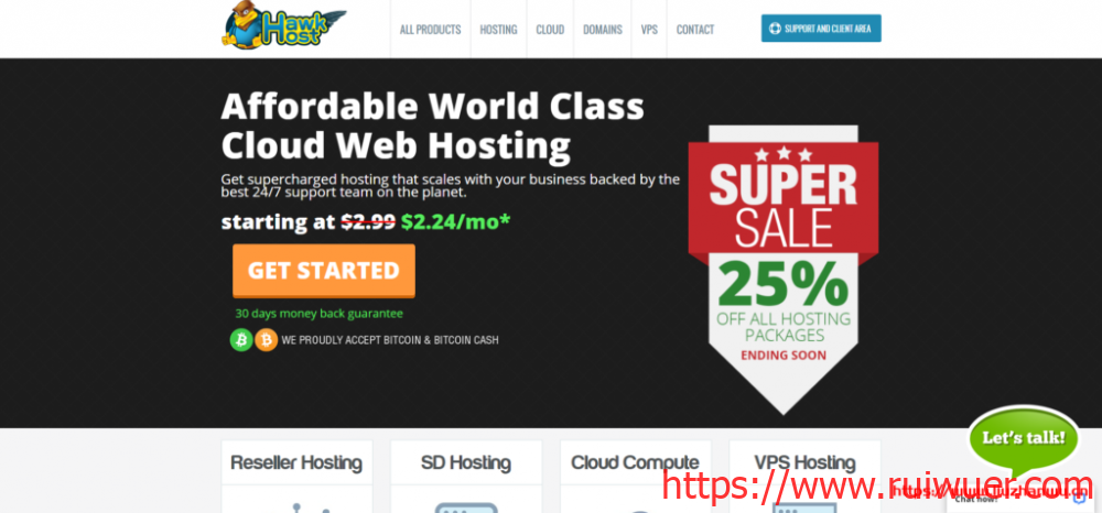 【黑五】Hawkhost：香港/新加坡等虚拟主机，3折优惠，不限流量，10GB空间，2年付21.53美金-瑞吾尔