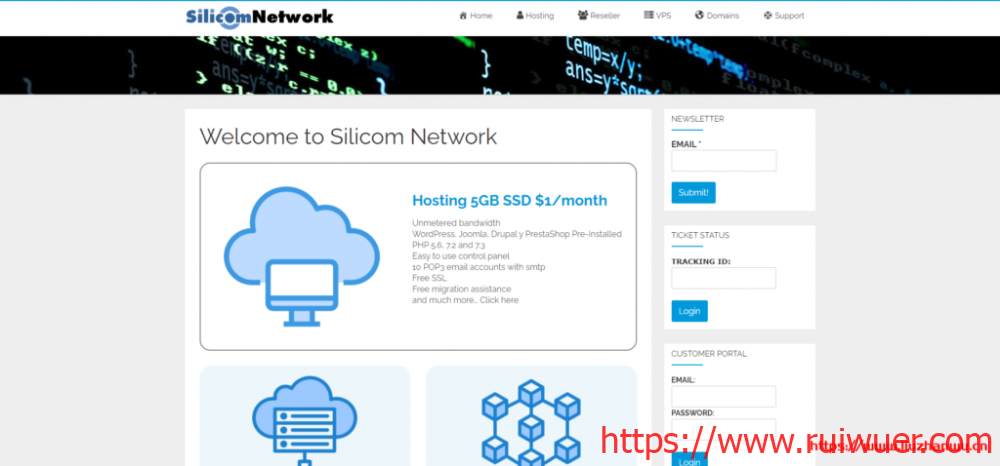 silicomnetwork:美国虚拟主机,SSD硬盘,不限空间、不限流量,年付12美金-瑞吾尔