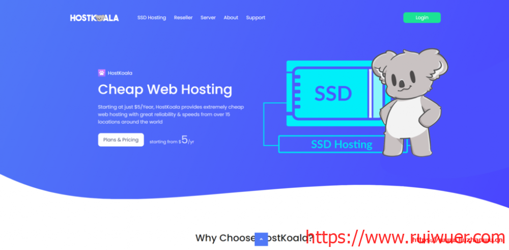 HostKoala:$5/年/1GB NVMe空间/100GB流量/新加坡/香港/美国/欧洲等-瑞吾尔
