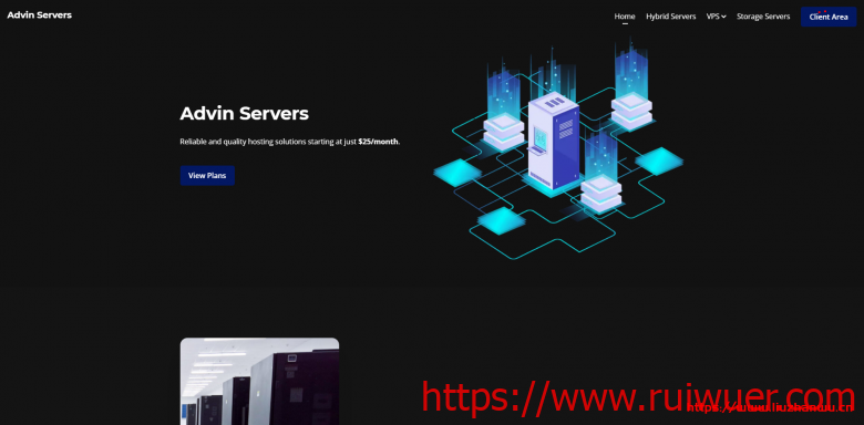 Advin Servers:$2.5/月/2核/4GB内存/80GB SSD空间/不限流量/1Gbps端口/KVM/达拉斯-瑞吾尔