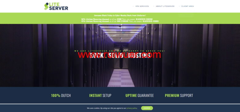 liteserver:荷兰大硬盘VPS,1核/1G内存/512G HDD/1G带宽/10T月流量/€5/月-瑞吾尔