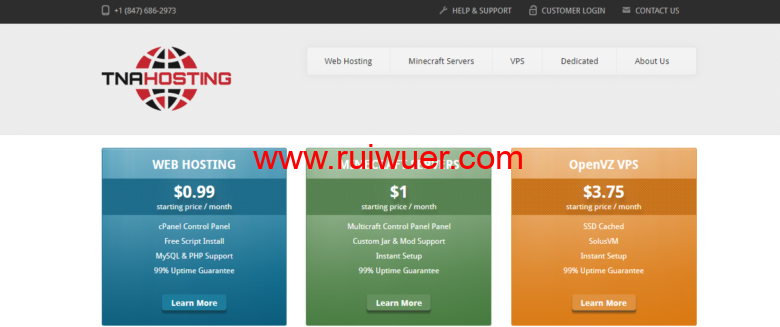 TNAHosting：美国vps，芝加哥机房，大硬盘vps，4核/12GB/500GB/15TB流量，$5/月-瑞吾尔
