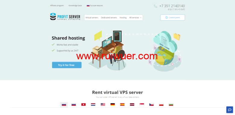 ProfitServer:$2.88/月/1GB内存/10GB SSD空间/不限流量/100Mbps端口/KVM/新加坡-瑞吾尔