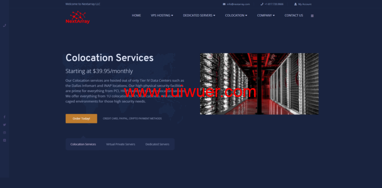 Nextarray:美国vps/达拉斯vps,2核/1GB内存/20GB SSD/不限流量/100Mbps带宽,月付$1.99起-瑞吾尔