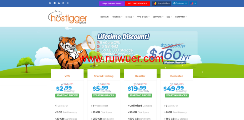 hostiger黑五优惠:美国便宜VPS,VMware VPS年付19美元起,KVM VPS年付29美元起-瑞吾尔