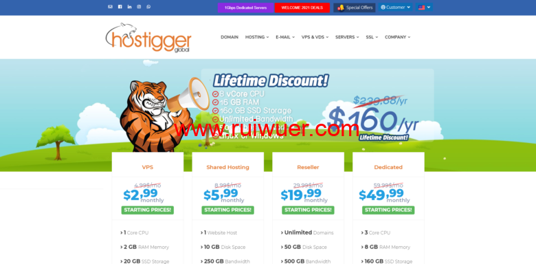 hostiger黑五优惠：美国便宜VPS，VMware VPS年付19美元起，KVM VPS年付29美元起-瑞吾尔