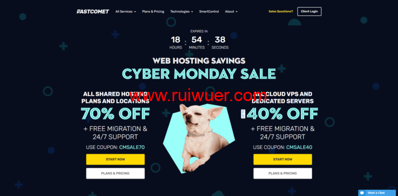 #网络星期一#fastcomet：全线产品优惠，共享主机最高享70%折扣，VPS主机40%优惠，专用服务器30%优惠，仅此一天-瑞吾尔