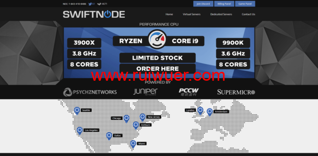 Swiftnode:美国独立服务器,i7-5960X/32GB内存/500GB SSD硬盘/15TB流量/1Gbps带宽,$99/月起-瑞吾尔