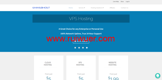 Enwebhost:美国芝加哥便宜VPS,1核1G25GB,1Gbps不限流量,优惠后前三个月$1/月起-瑞吾尔
