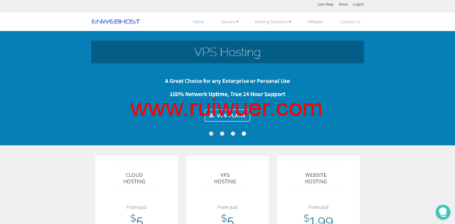 Enwebhost：美国芝加哥便宜VPS，1核1G25GB，1Gbps不限流量，优惠后前三个月$1/月起-瑞吾尔