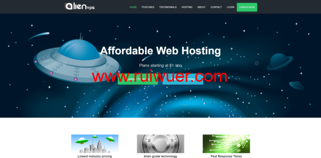 Alienvps.net:美国VPS,免费Windows系统,1核2G30GBSSD,1Gbps不限流量,$5/月起,美国便宜独立服务器$20/月起-瑞吾尔