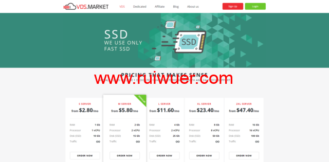 vds.market:新加坡vps/荷兰vps/德国vps/西班牙vps/乌克兰vps,1核/1GB内存/10GB SSD硬盘/不限流量/1Gbps端口,$3.4/月-瑞吾尔