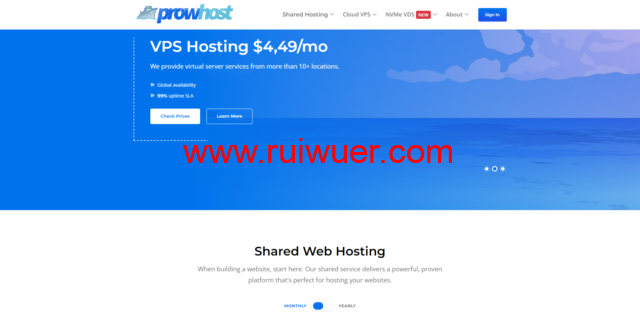ProwHost:上新美国机房nvme vps,1核/3G内存/25G NVME硬盘/2TB流量/1Gbps端口,首月付$4.9起,外汇vps月付$8.9起-瑞吾尔