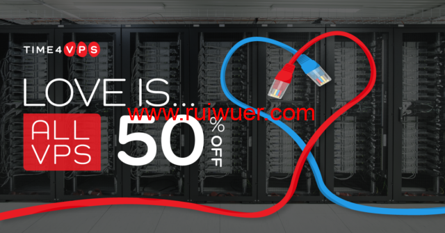 time4vps:情人节促销,全场vps5折优惠,linux vps,2.49EUR/月起,windosw vps,5.49 EUR/月-瑞吾尔