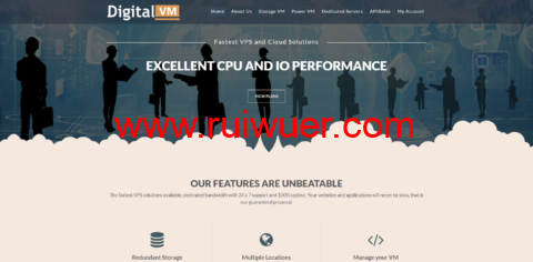 Digital-VM：国外便宜VPS，大带宽VPS，1-10Gbps，不限流量，可选日本、新加坡等8大机房，月付$4起，日本服务器$80/月起-瑞吾尔