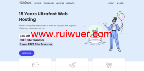 SiteGround18周年庆:云主机一律2.7折优惠,100%运作在Google cloud谷歌云上,虚拟主机高达73% 折扣-瑞吾尔