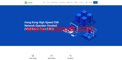 VmShell:香港cmi vps,原生IP,1核/384M内存/8G SSD/220G流量/500M带宽,首月仅需要3刀,3日內無條件退款,简单测评-瑞吾尔