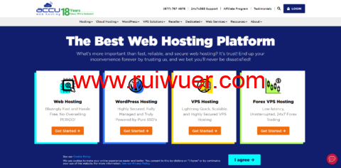 accuwebhosting：美国便宜vps，1核/1G内存/20G硬盘/150G流量/1Gbps带宽，$7.99/月起，可选windows-瑞吾尔