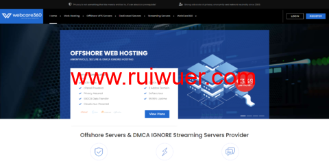 webcare360:抗投诉vps/服务器,1核/1G内存/10G SSD硬盘/不限流量/100Mbps带宽,€9.99/月起,可选乌克兰/保加利亚机房,支持windows系统,无视DMCA-瑞吾尔