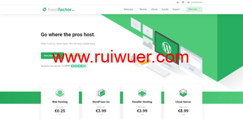 HostFactor:送免费虚拟主机,另有虚拟主机最低€15终身使用-瑞吾尔