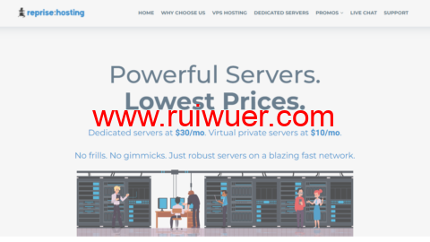 RepriseHosting:美国西雅图服务器,L5640/16G内存/1TB HDD/240G SSD硬盘/20TB流量/1Gbps带宽,$27.97/月-瑞吾尔