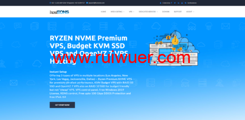 #四周年庆#Hosteons:美国KVM VPS 75折优惠,低至$15.75/年起,OpenVZ 7 VPS 5折优惠低至$13.50/年起-瑞吾尔
