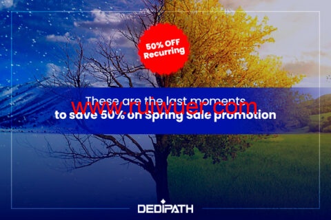 DediPath:春季促销活动,全场VPS/HybridServers主机5折,月付1.75美元起-瑞吾尔